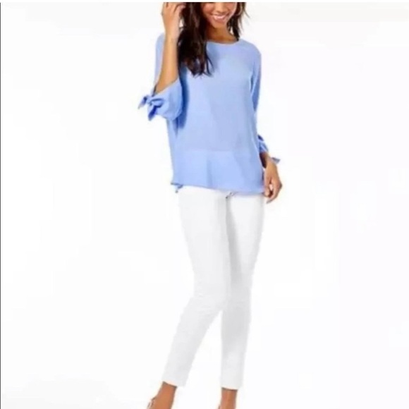 Lily Pulitzer Langston Top Periwinkle XL - Picture 9 of 11